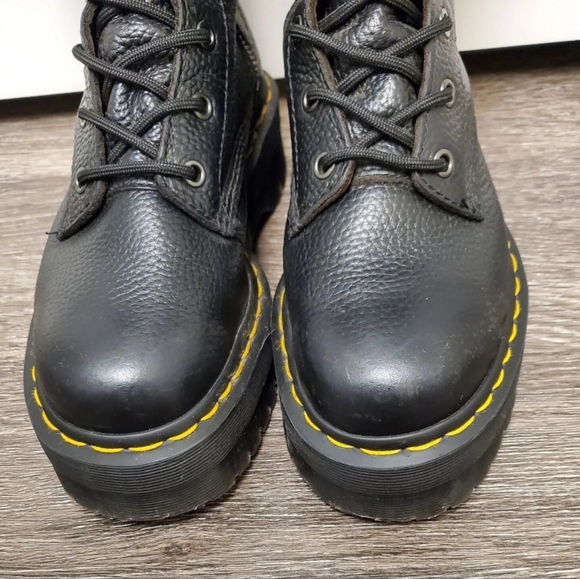 💥SOLD Dr Martens Jagger Quad Black Platform Boots Womens 6 EUC - Picture 9 of 13